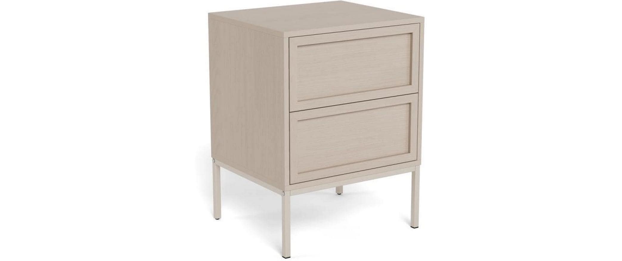 AC Design Nachttisch Palmdale Grau,  45.6x40x61 cm