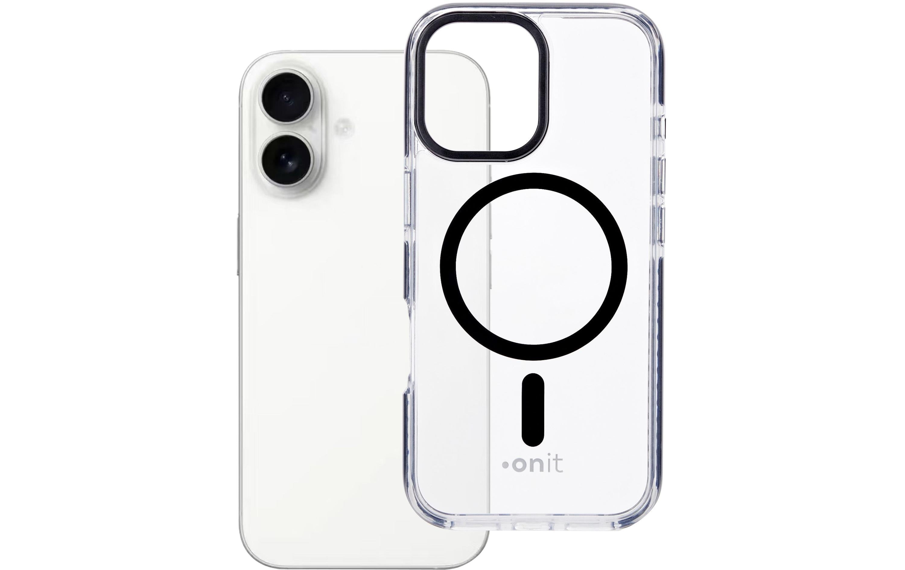onit Back Cover Mill.Std. iPhone 17 transp.schw / Magsafe / Mill.Std.3m / GRS
