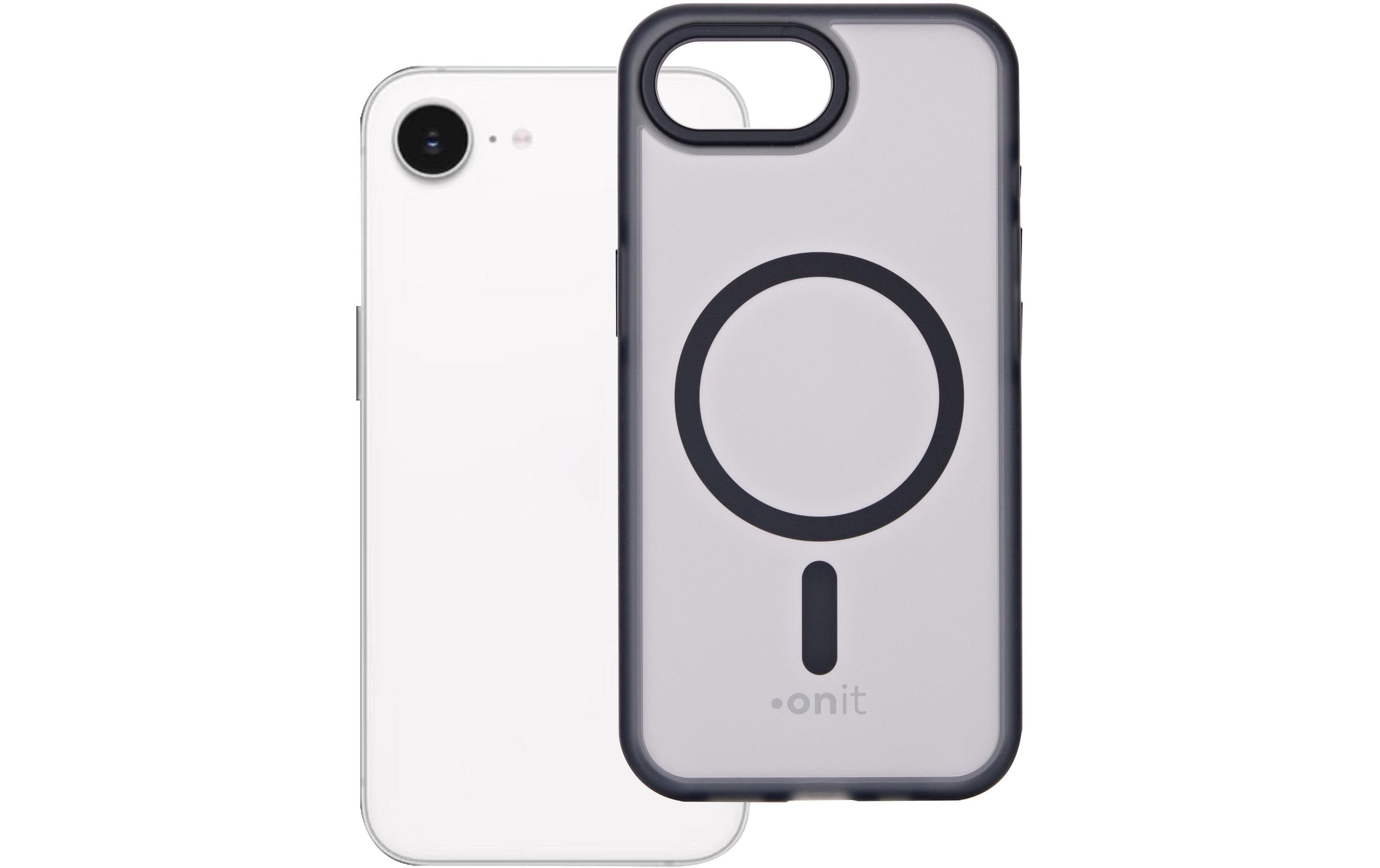 onit Back Cover Mill.Std. iPhone 16e (SE25) mattschw / Magsafe / Mill.Std.3m / GRS