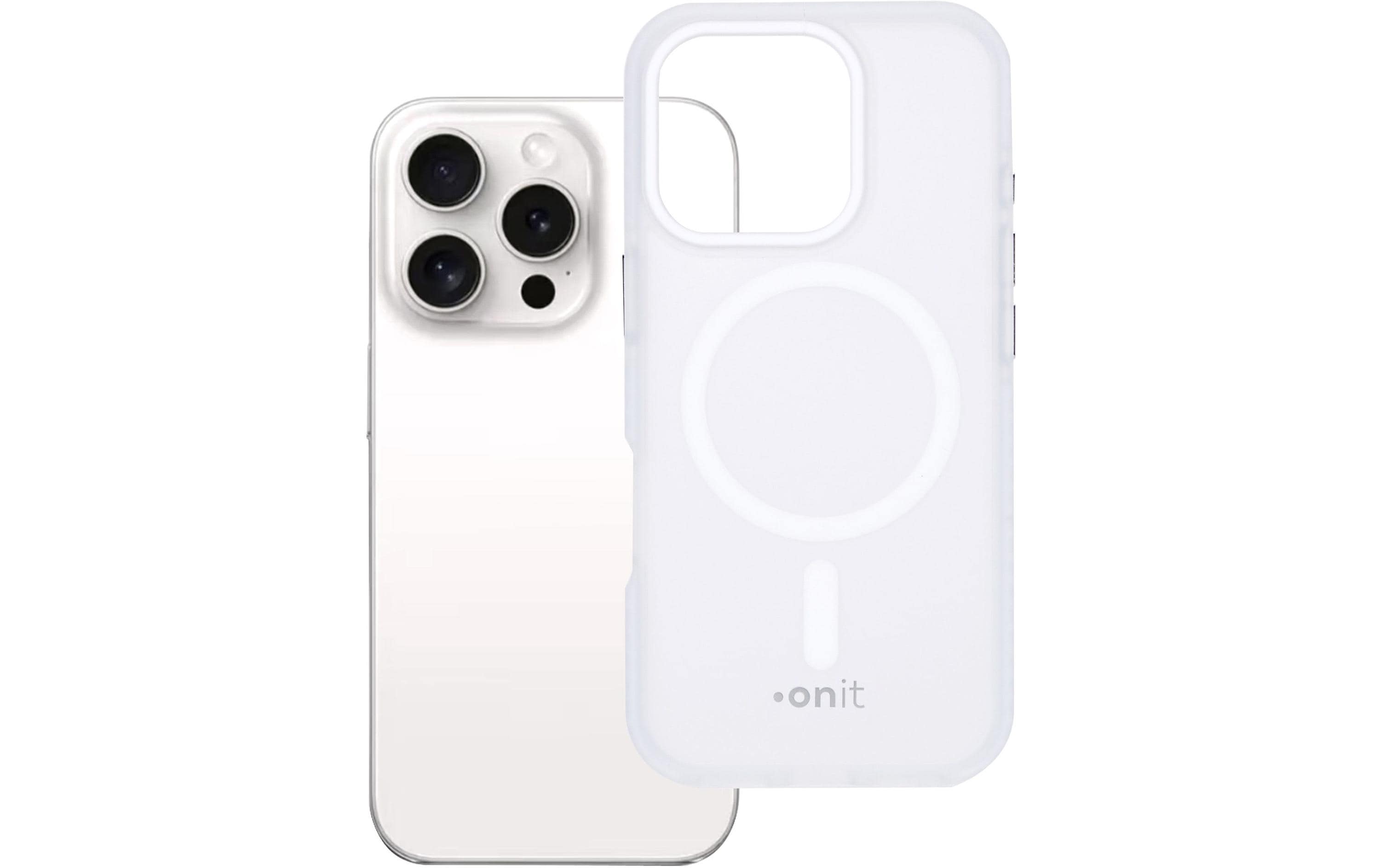 onit Back Cover Mill.Std. iPhone 16 pro mattweiss / Magsafe / Mill.Std.3m / GRS
