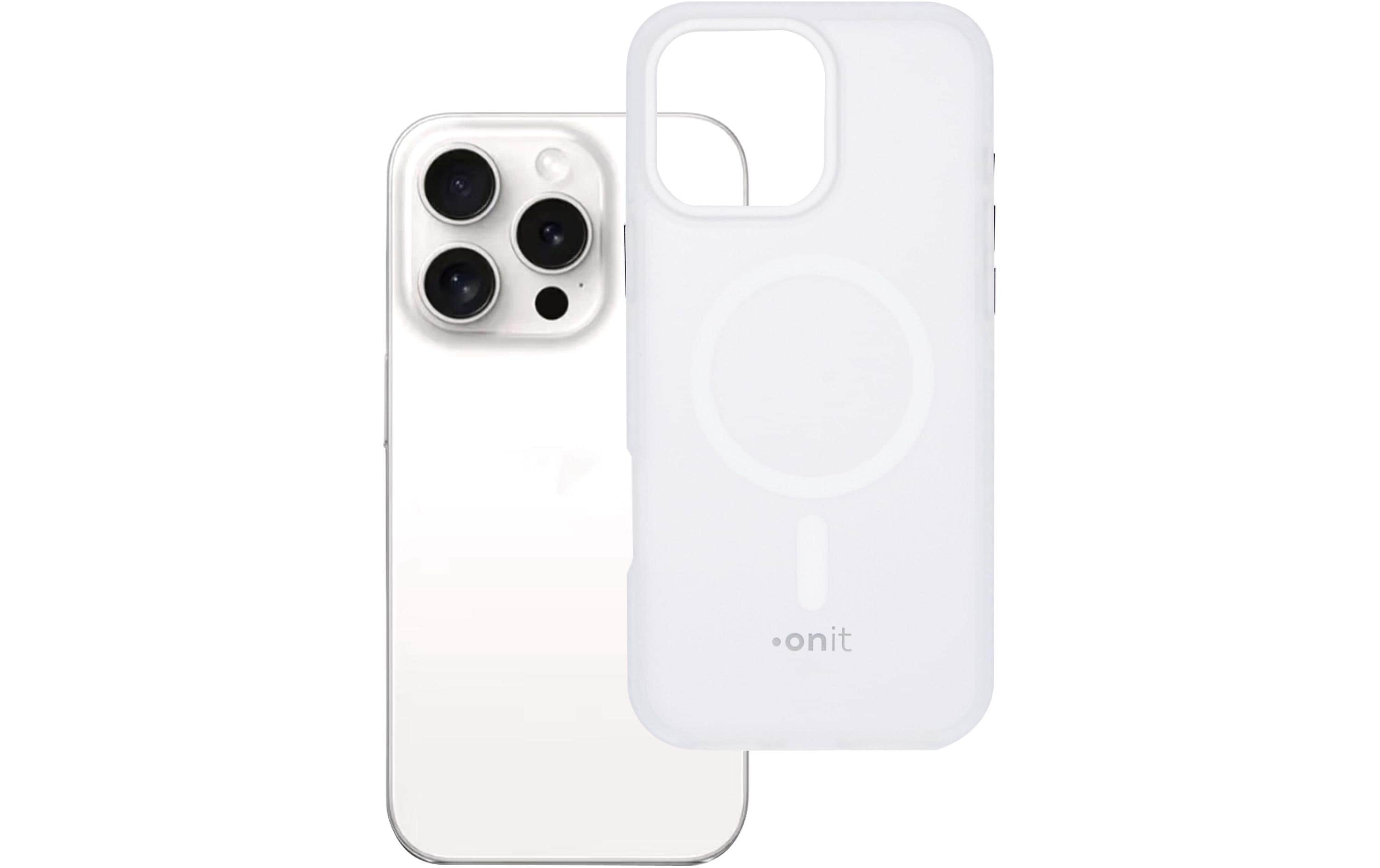 onit Back Cover Mill.Std. iPhone 16 pro Max mattweiss / Magsafe / Mill.Std.3m / GRS