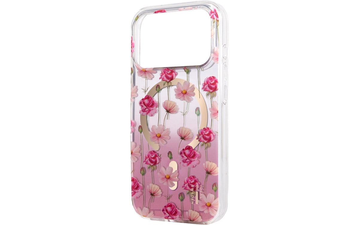 IDOS Mirror Case, Magsafe iPhone 16 Pro, Rose Blush Floral