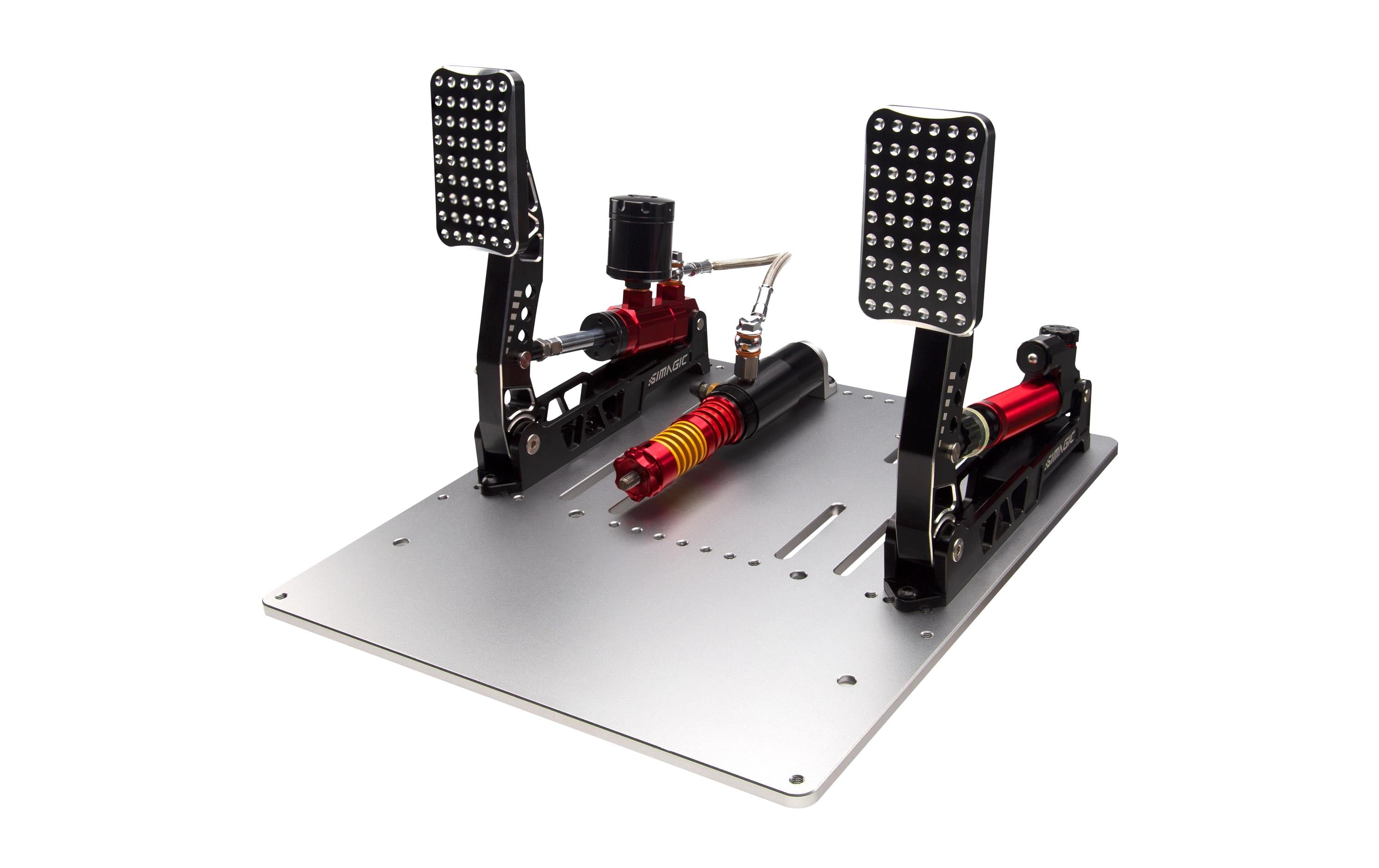 Simagic - P2000 2-pedal-set - Crimson Hydraulic, 100kg Loadcell