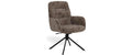 AC Design Esszimmerstuhl Edgar 2 Stück Dusty Brown/Schwarz