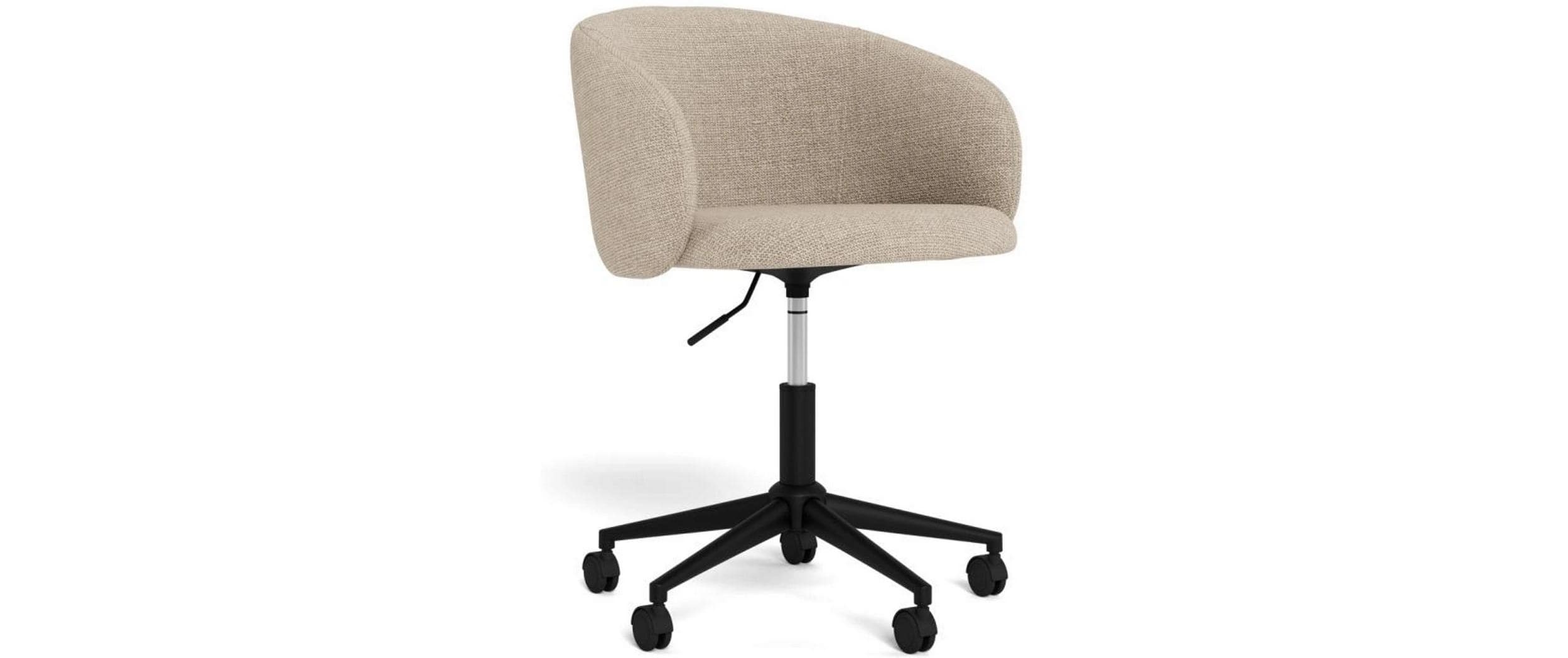 AC Design Bürostuhl Eleanor beige mit Soft-Bremsrollen