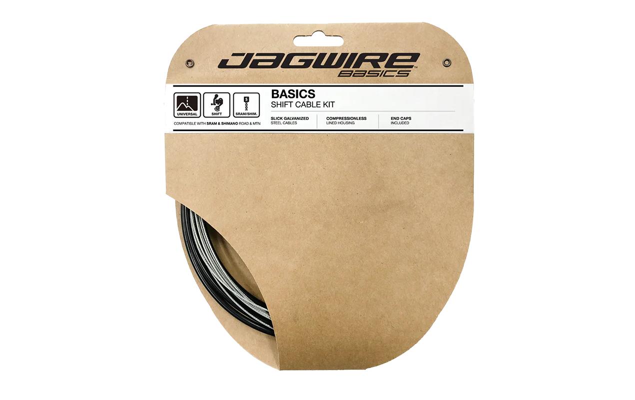 JAGWIRE Schaltkabel/Hülle, SHIFT BASIC 4mm SET Road/MTB SRAM/SHIMANO black