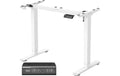 Songmics Steh- und Sitzgestell weiss ohne Platte, höhenverst. 72-118cm, 4 Rollen