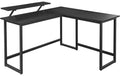Vasagle Bürotisch schwarz Ecktisch 120x119cm
