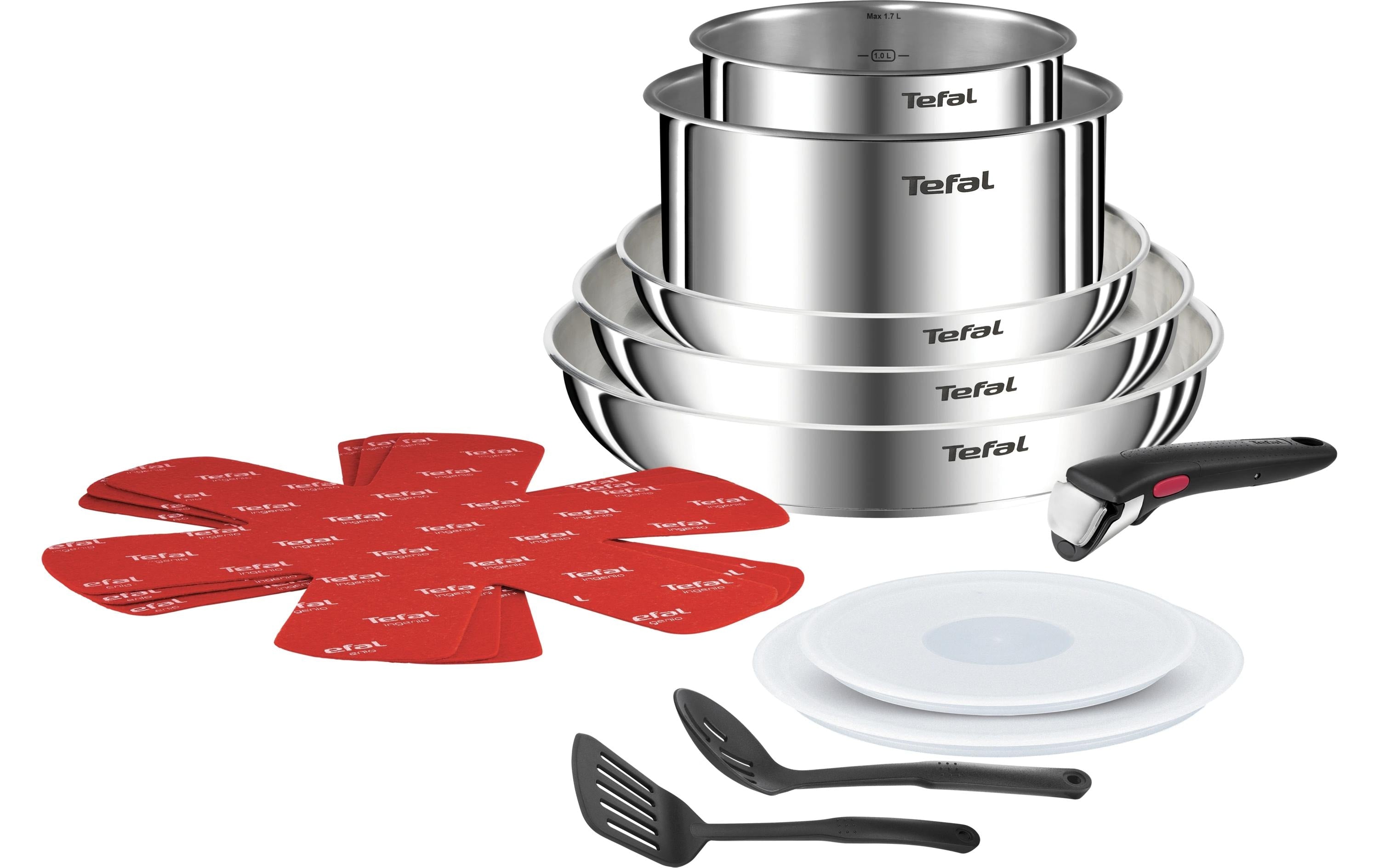 Tefal Pfannenset Ingenio Emotion 13-teilig 13-teilig, Edelstahl