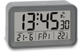 ADE Funkwecker mit Kalender, Sensor-Touch 10.3x6.5x4 cm, Kunststoff,Temperaturanzeige