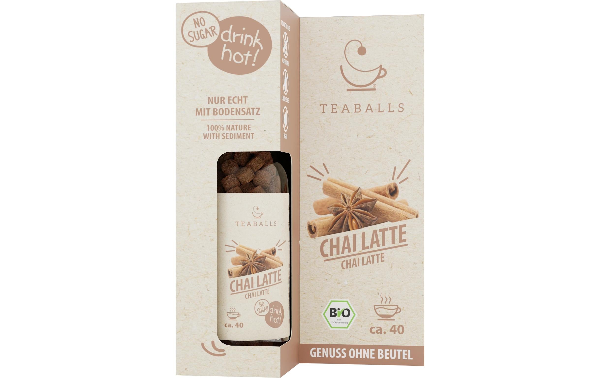 Teaballs - Chai Latte BIO Naturtrüb 30-75 Tassen