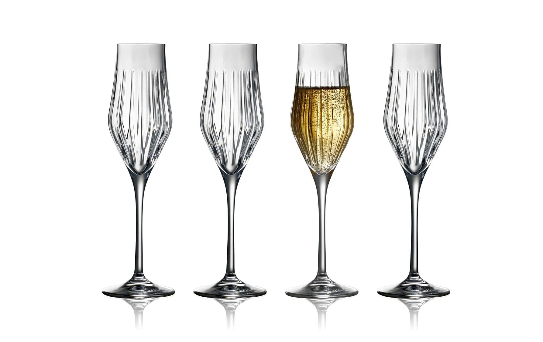 Lyngby Champagnerglas Ane 23cl, 4 Stück Trasparent, Cristallglas, 25x7.4 cm (HxD)