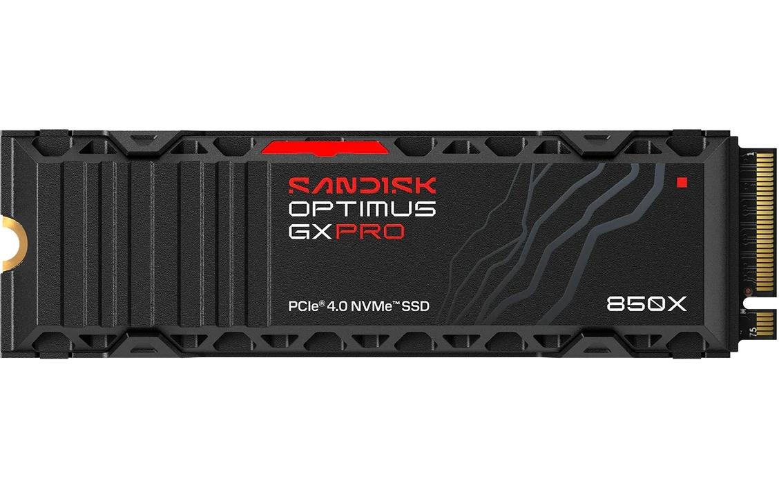SANDISK Optimus GX PRO 850X 1TB Heatsink NVMe, M.2 2280, 7300MB/s (l), 6300MB/s (s)