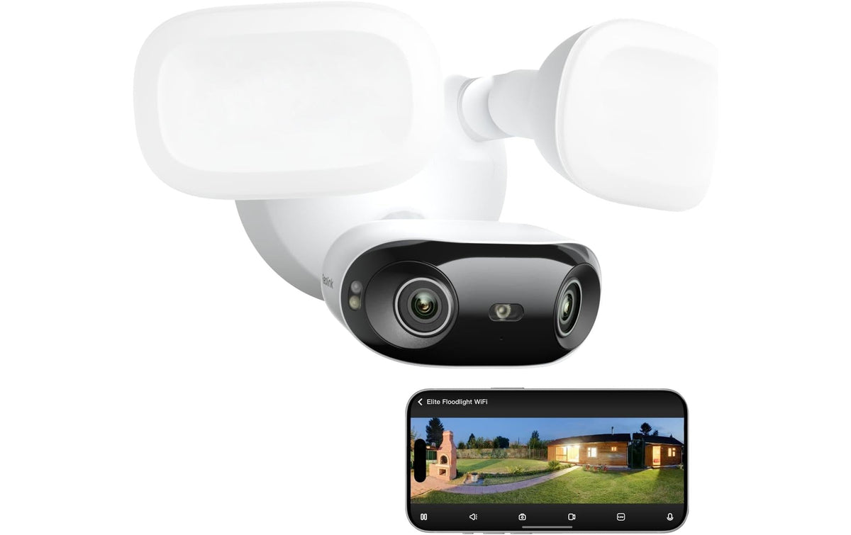 Reolink Floodlight F751W 180° WiFi Kamera 4K smarte wetterfeste Dual Kamera weiss