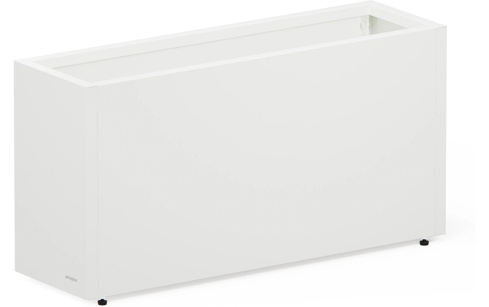 Metal Planter 30 100x30x50cm White Moon