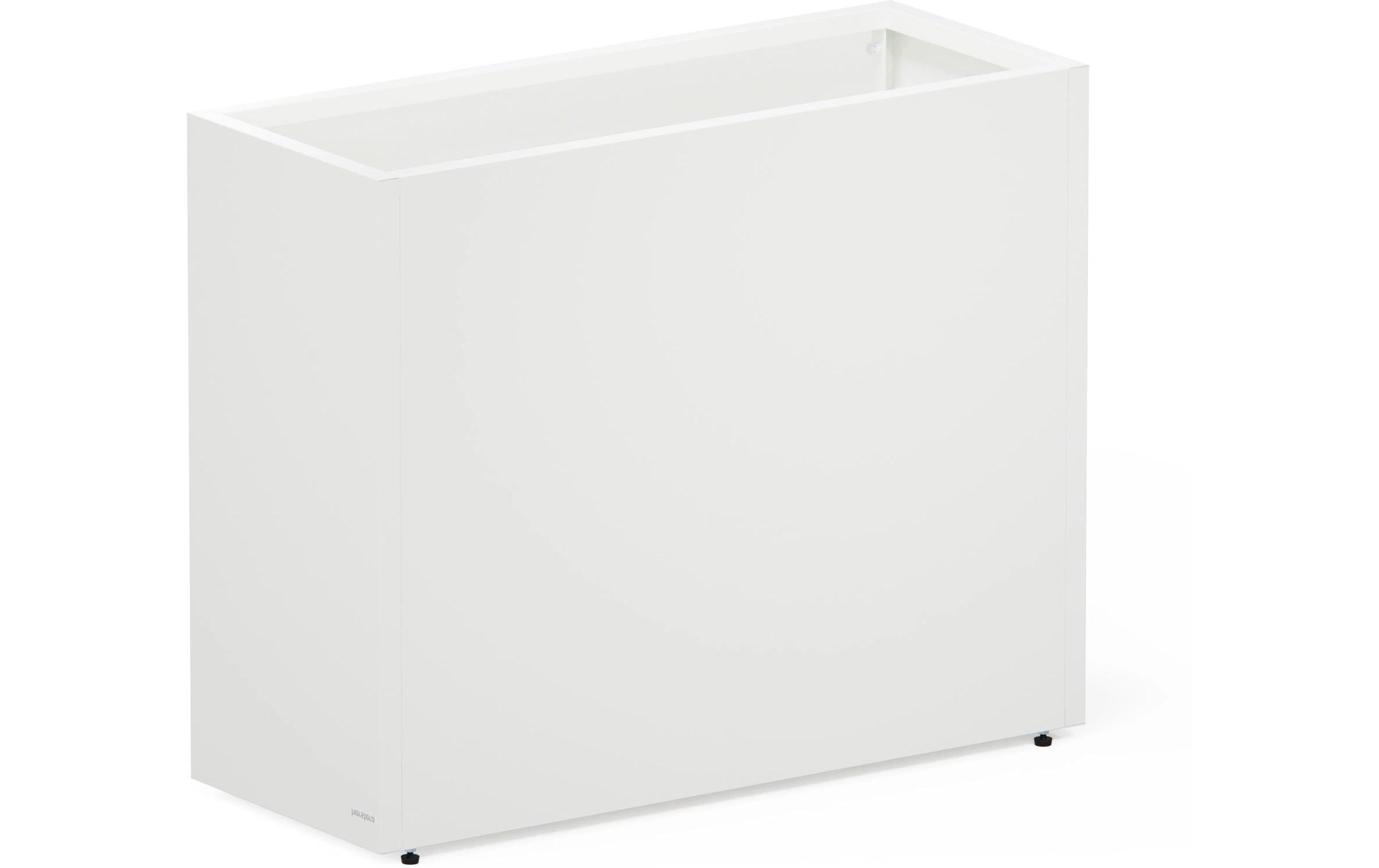 Metal Planter Divider 100x40x80cm Moon White