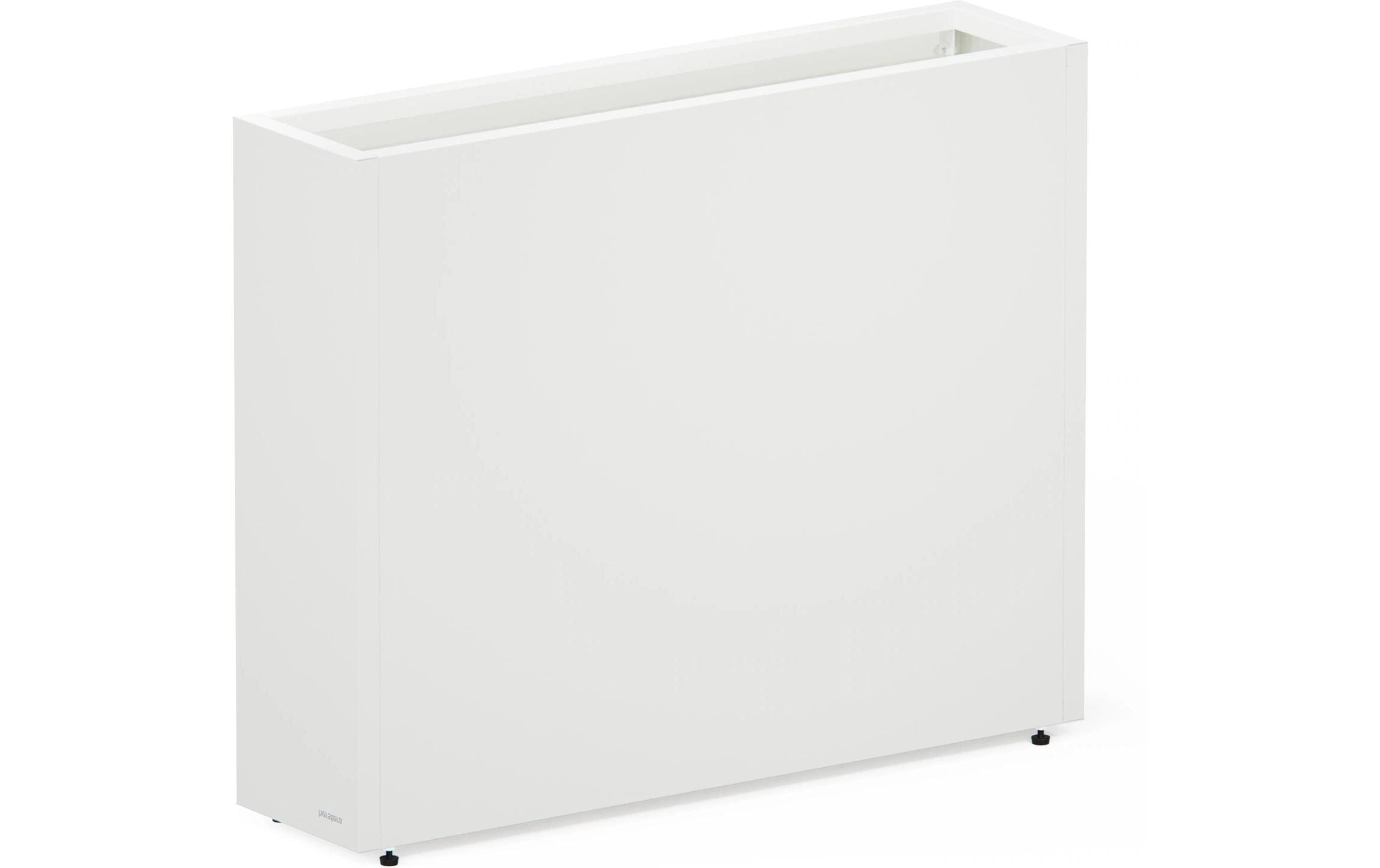 Metal Planter Divider 25 100x25x80cm Moon White