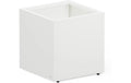 Metal Planter Cube 50x50x50cm Moon White