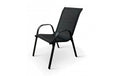COCON Gartenstuhl KD 2er Set schwarz, 55x75x91cm