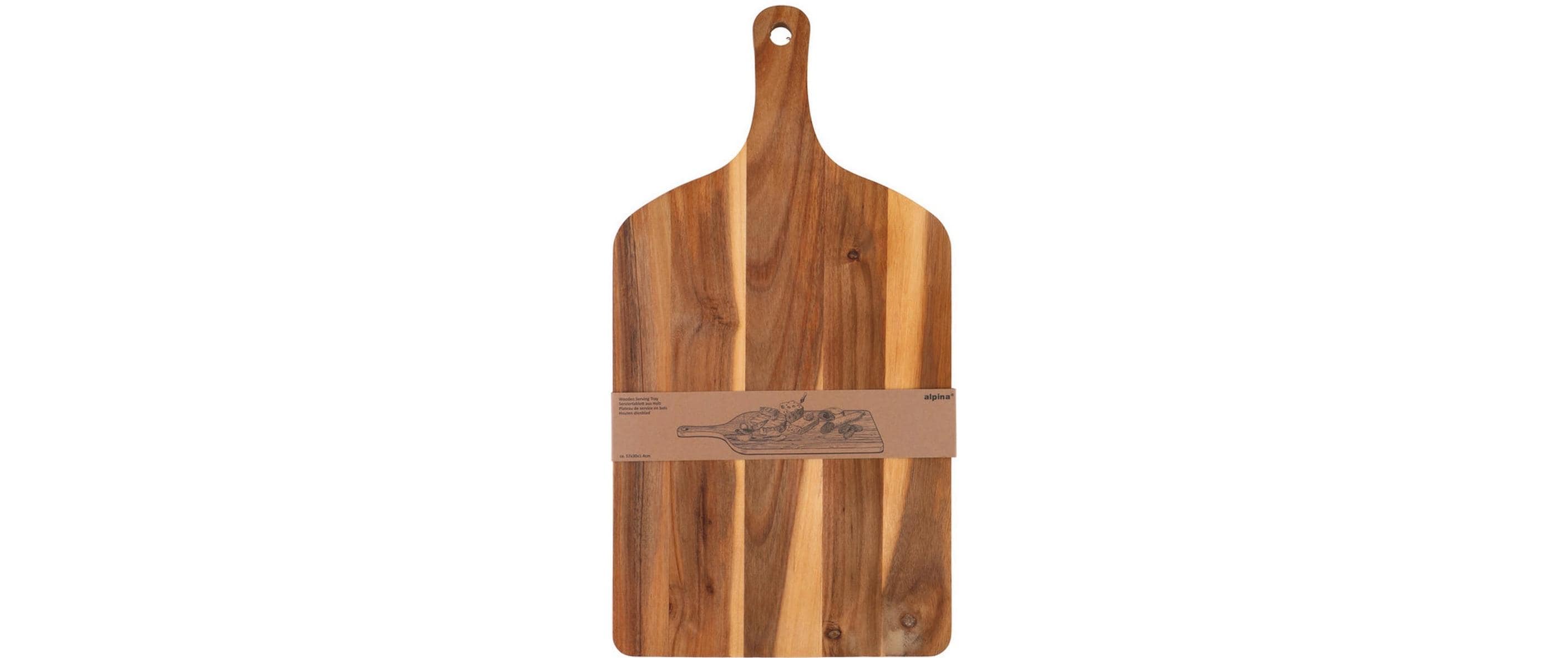Alpina Servierbrett aus Akazienholz 57x30x1.4 cm
