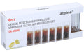 Alpina Longdrink Gläser 400ml, 6 Stück Glas, 6.5x15.5 cm (DxH), Kristalleffekt