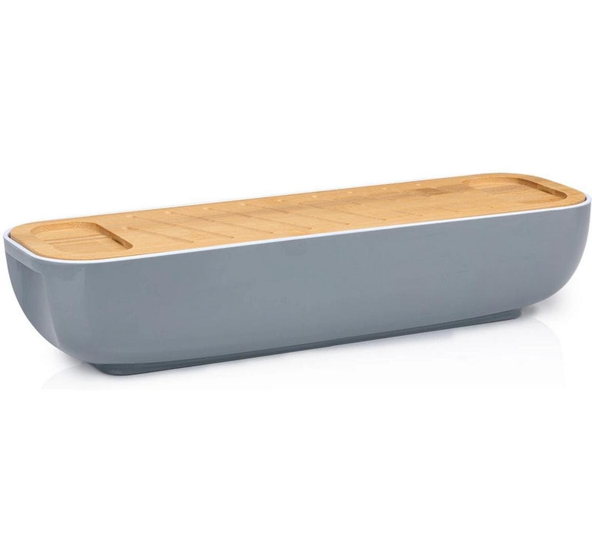 Alpina Brotkasten mit Bambusdeckel 40x12.2x8.5cm