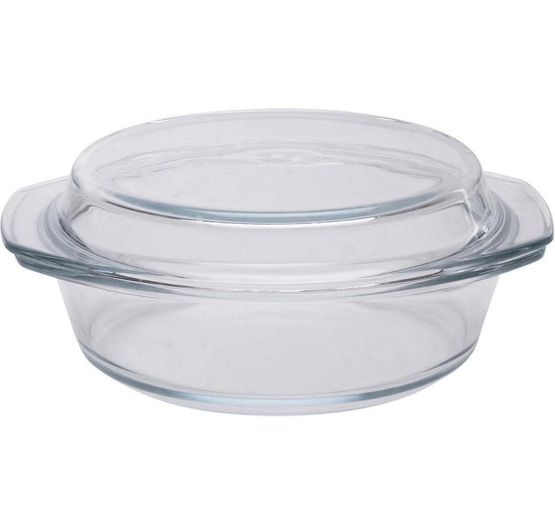 Alpina Auflaufform mit Deckel 1.8L Glas, 25.3x20.4x12.8 cm
