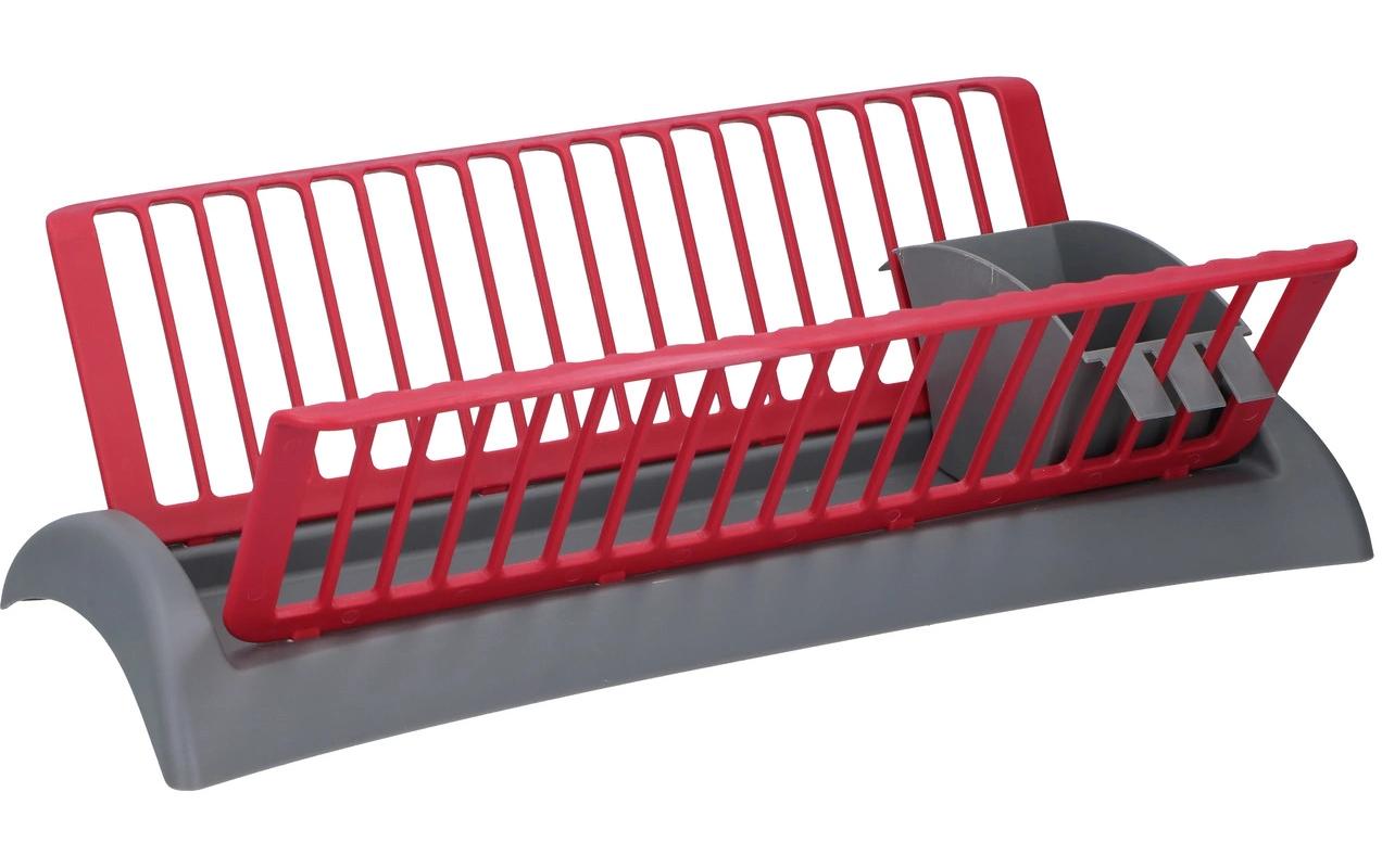 Alpina Abtropfgitter Grau-Rot 46.5x26x14 cm, PP
