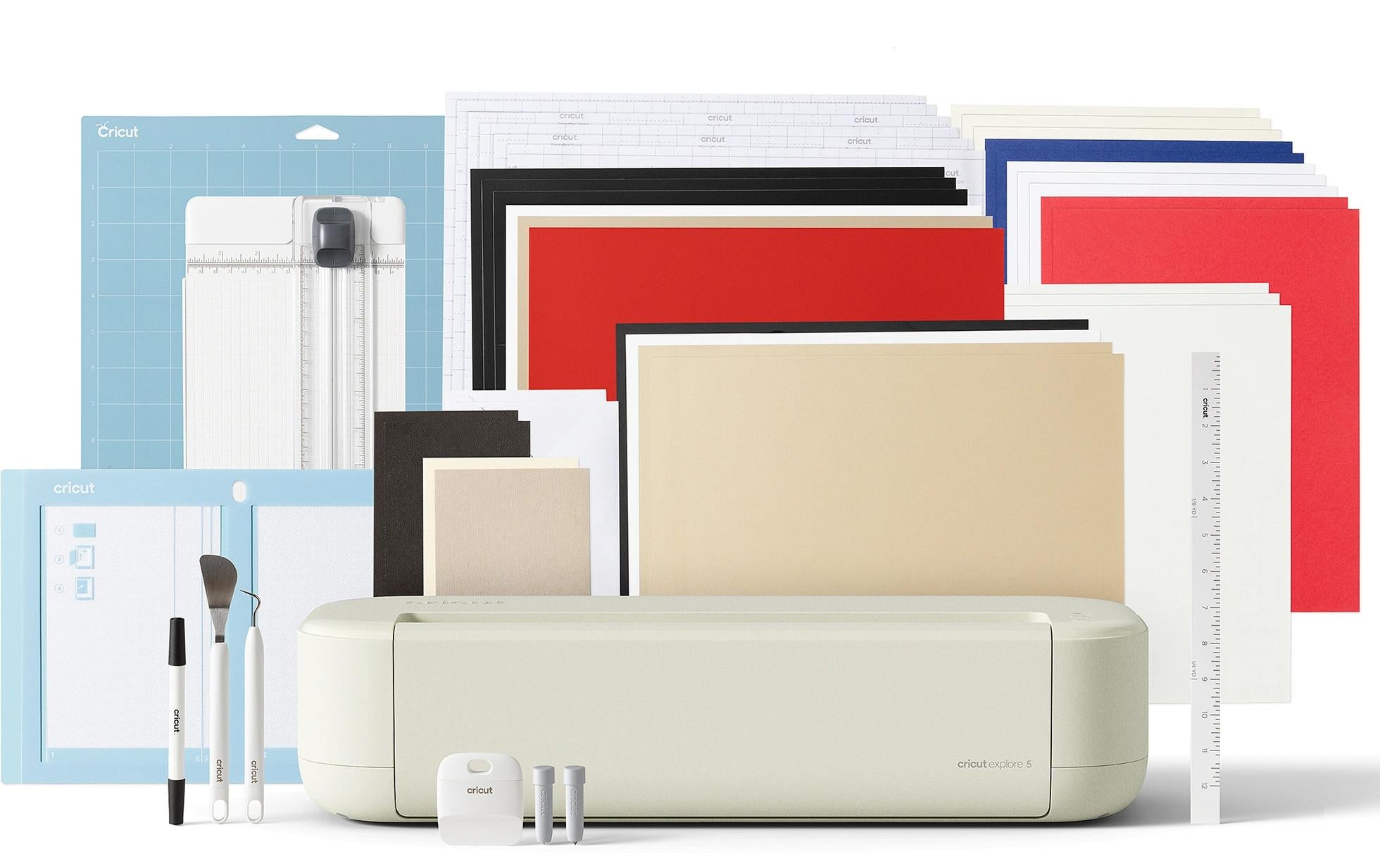 Cricut Schneideplotter Explore 5 Essential Bundle Cream