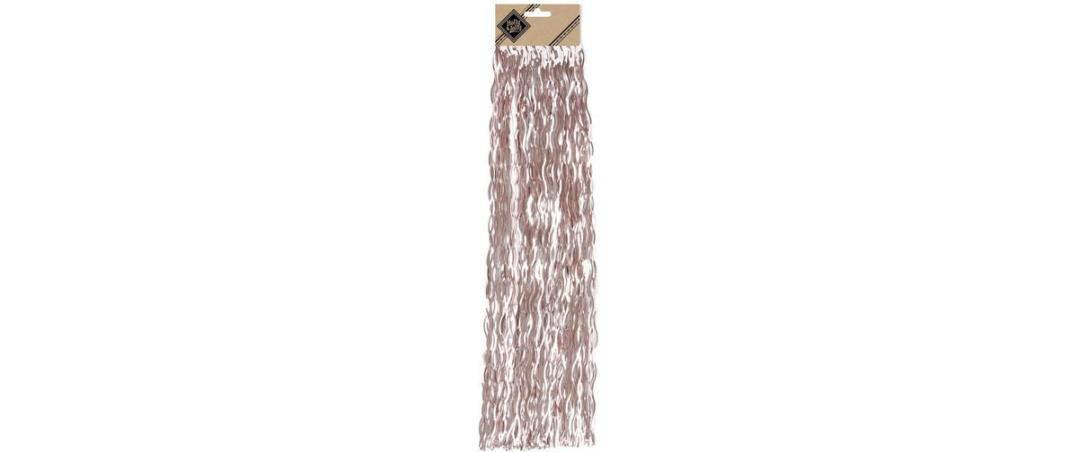 H&J Lametta gewellt, Rosa Kunststoff, 50 cm