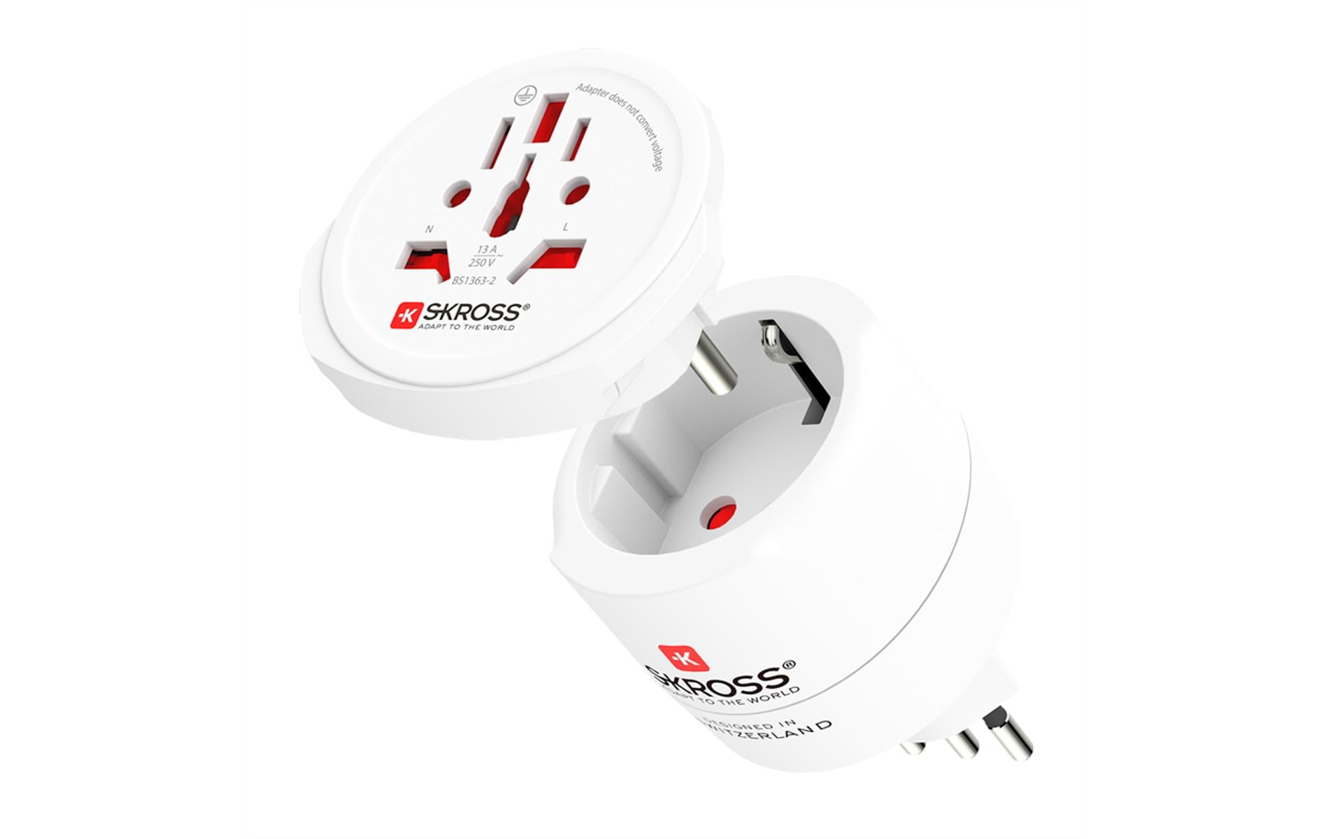 SKROSS Combo-Reiseadapter World- CH IT BRA World to CH + IT + BRA