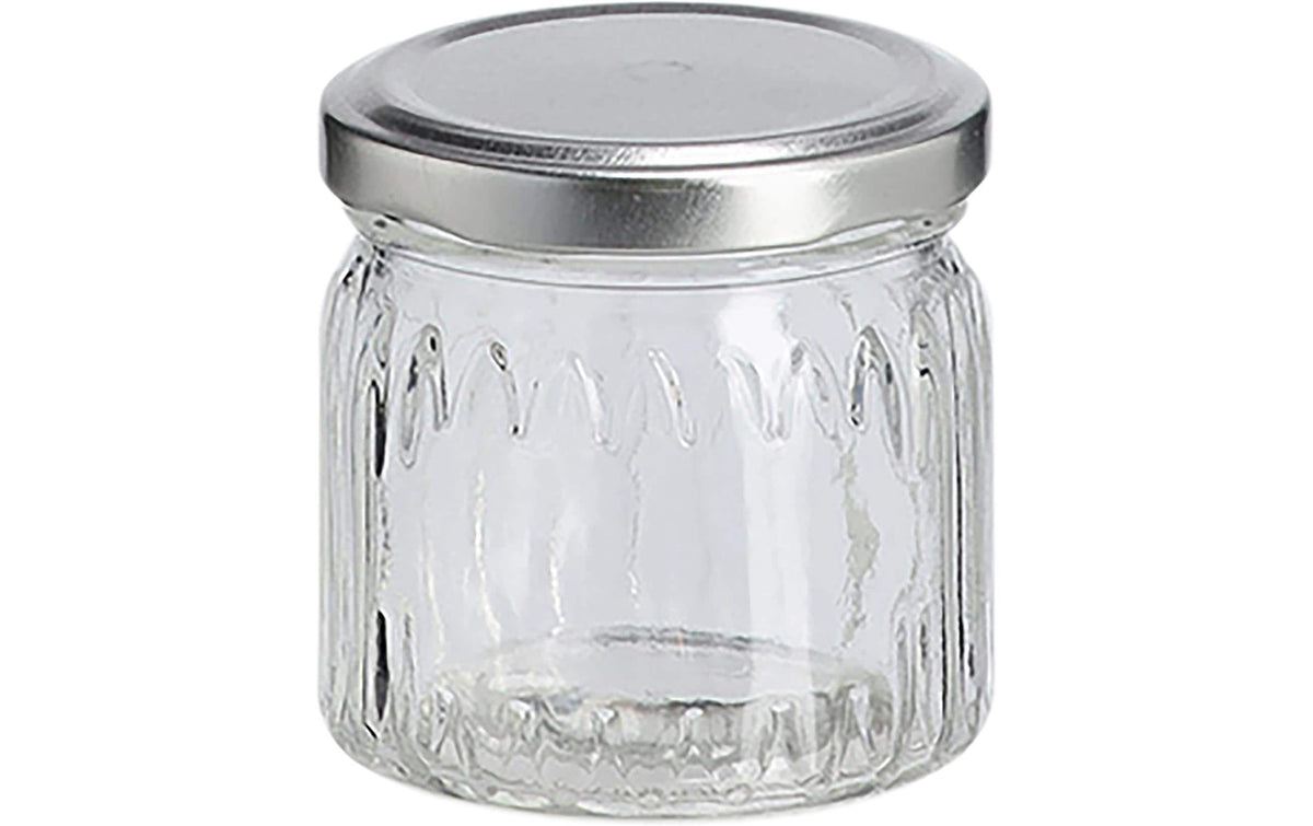 Zeller Present Einmachglas Transp./Silber Grösse: Ø 6,7 x 6,7 cm, 150 ml