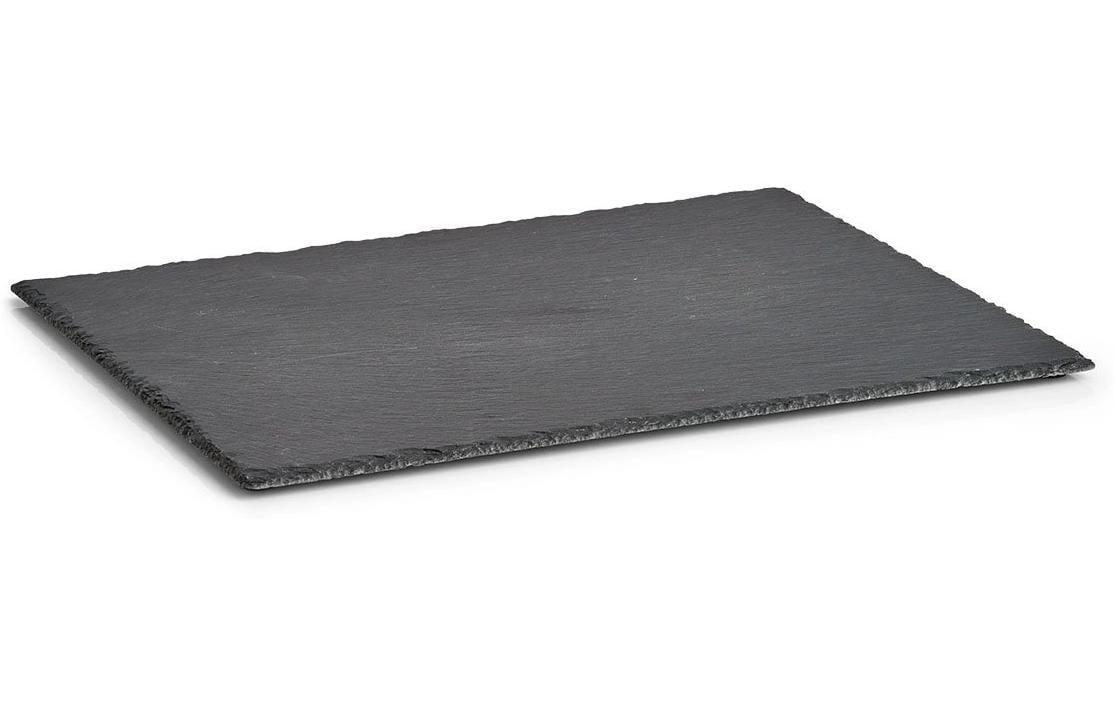 Zeller Present Servierplatte Schiefer Grösse: 40 x 30 x 0,4 - 0,6 cm