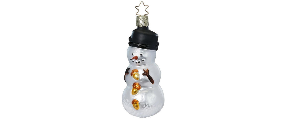 Inge Weihnachtskugel Frosti Glas, D: 10 cm, handarbeit
