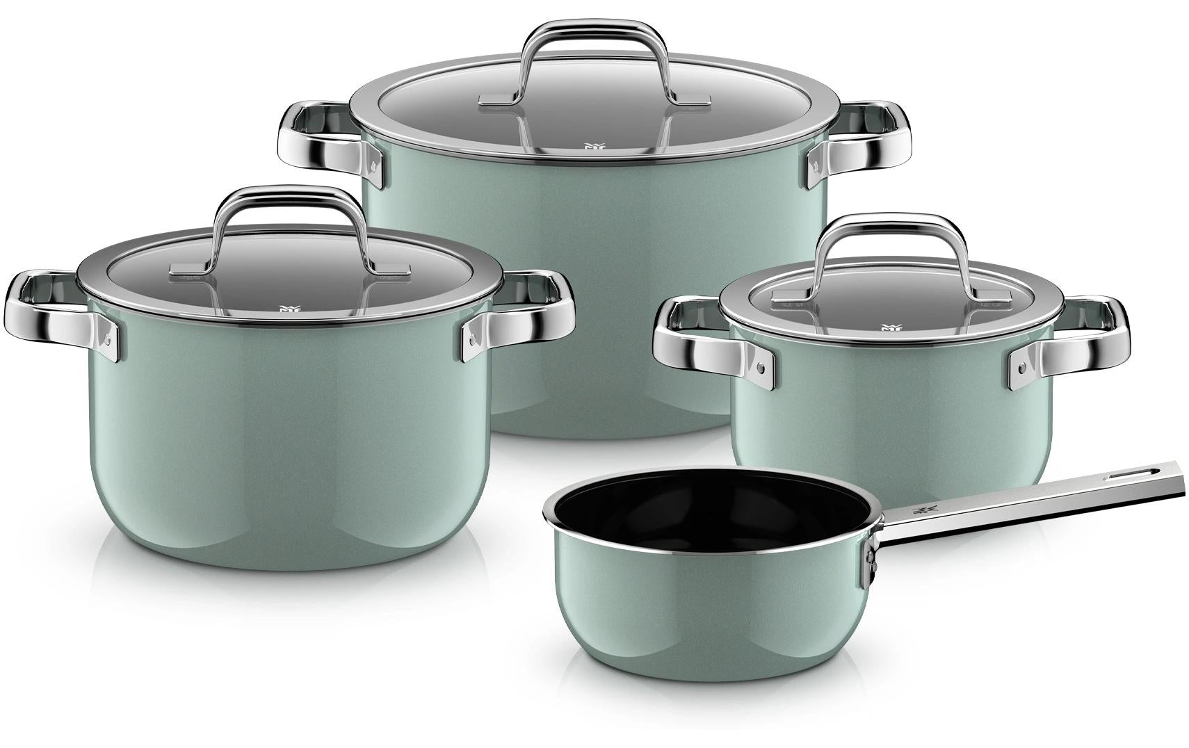 WMF Topfset Fusiontec Mineral Pro grün 4-teilig, mit Deckel
