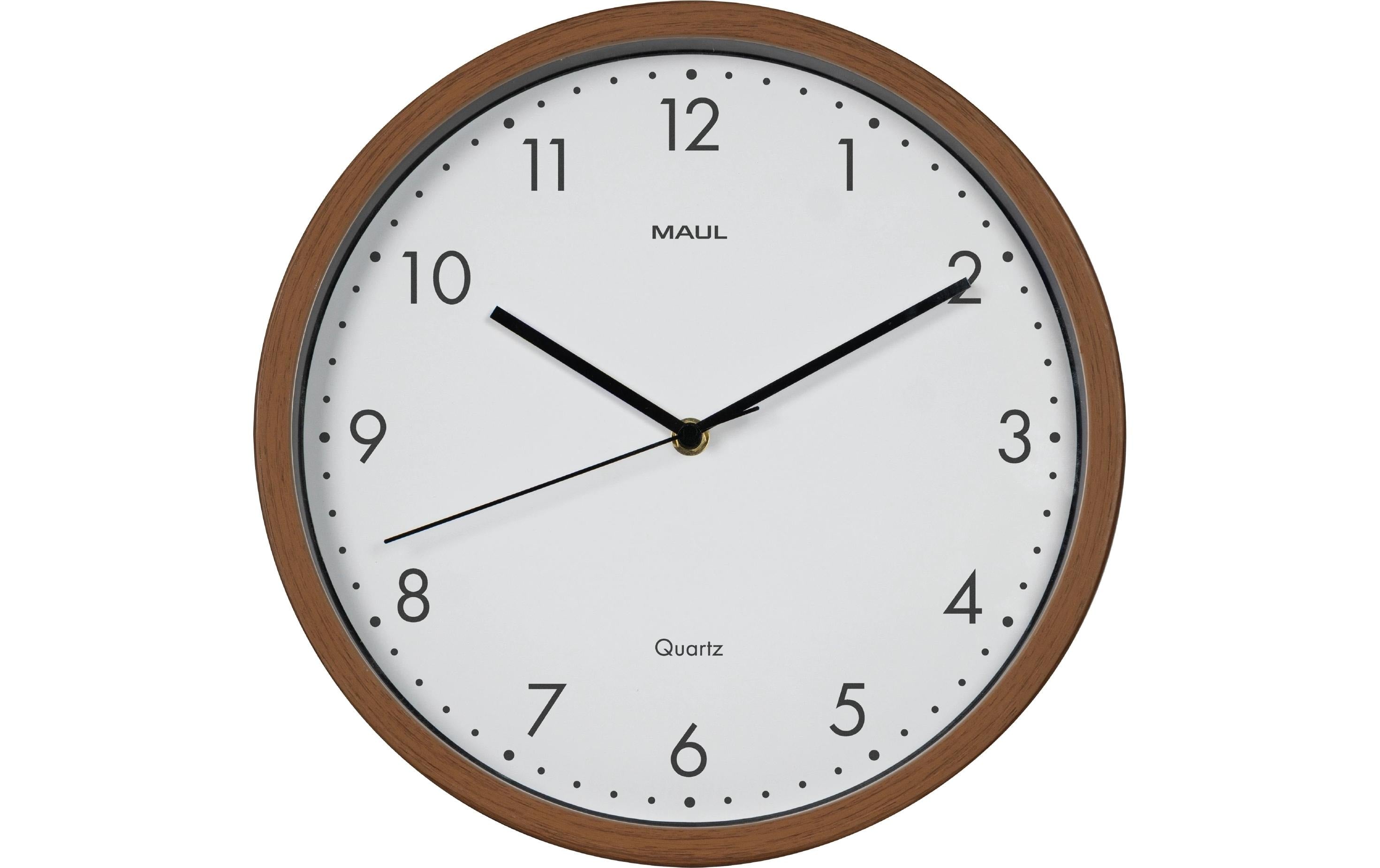Maul Wanduhr Grain dark, Ø 30cm, ohne Batterie