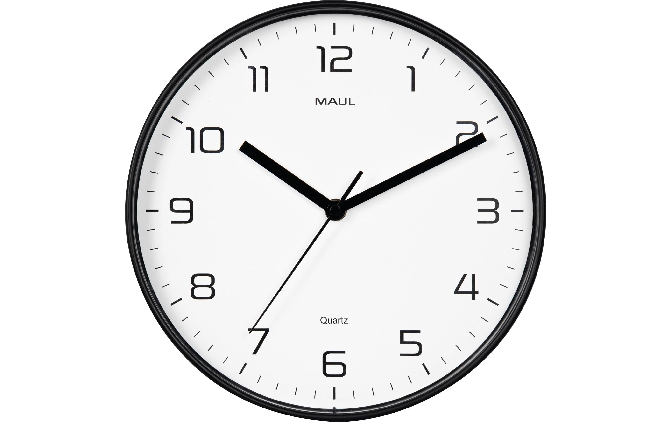 Maul Wanduhr Drip schwarz, Ø 25cm, ohne Batterie