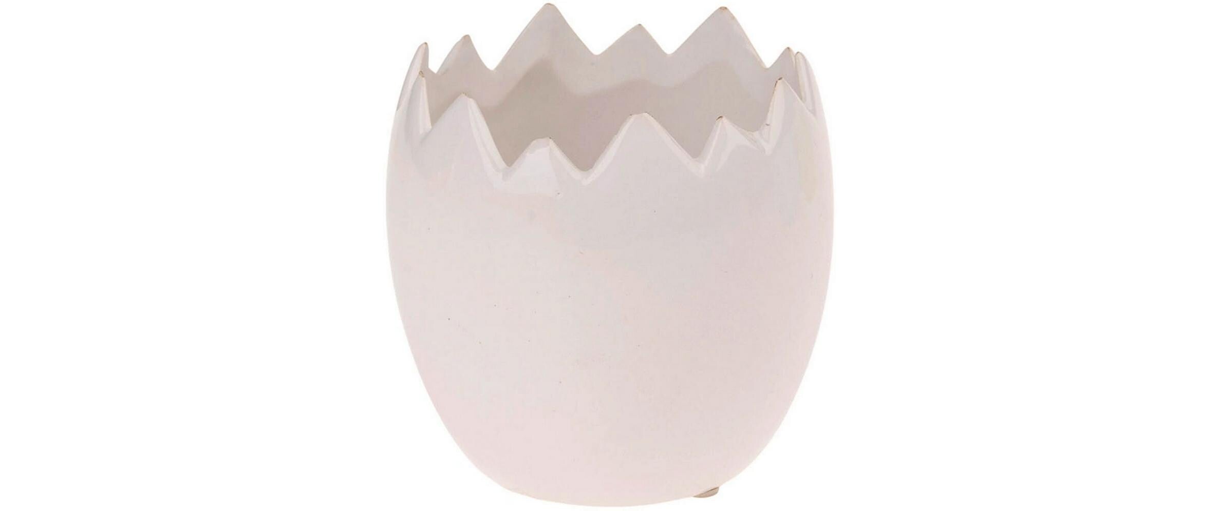 Opiflor Keramiktopf Calimero weiss, Ø11, 10.5 cm