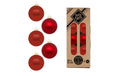 H&J Weihnachtskugel Classic Chianti 20 Stück, Glas, 6 cm