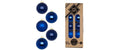 H&J Weihnachtskugel Royal Blue, 20 Stück Glas, D: 6 cm
