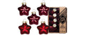 H&J Weihnachtskugel Smooth Port Herz, 8Stk Glas, D: 4 cm