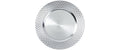 H&J Dekoteller White Christmas, Silber Kunststoff, D: 33 cm