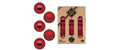 H&J Weihnachtskugel, Ochsenblut, 12 Stk. Glas, D: 8 cm