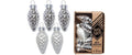 H&J  Weihnachtskugel Zapfen, silber 12 Stück, Glas, H: 4,5 cm