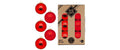 H&J  Weihnachtskugel Merry Red, 6Stk D: 10 cm, rot assortiert, Glas