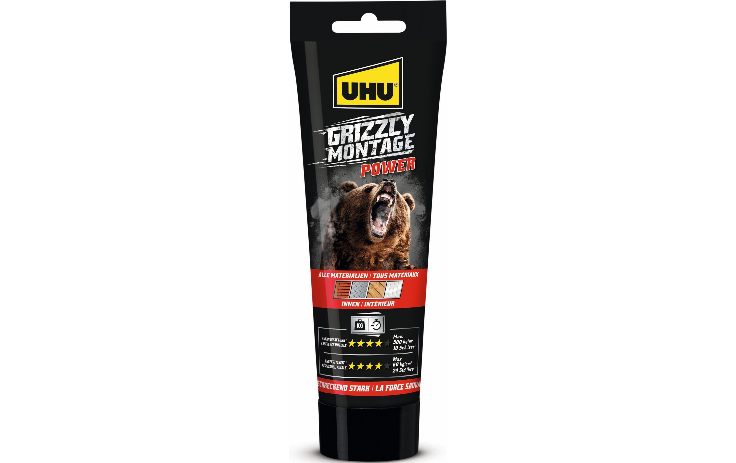 UHU Grizzly Montagekleber 250g, weiss