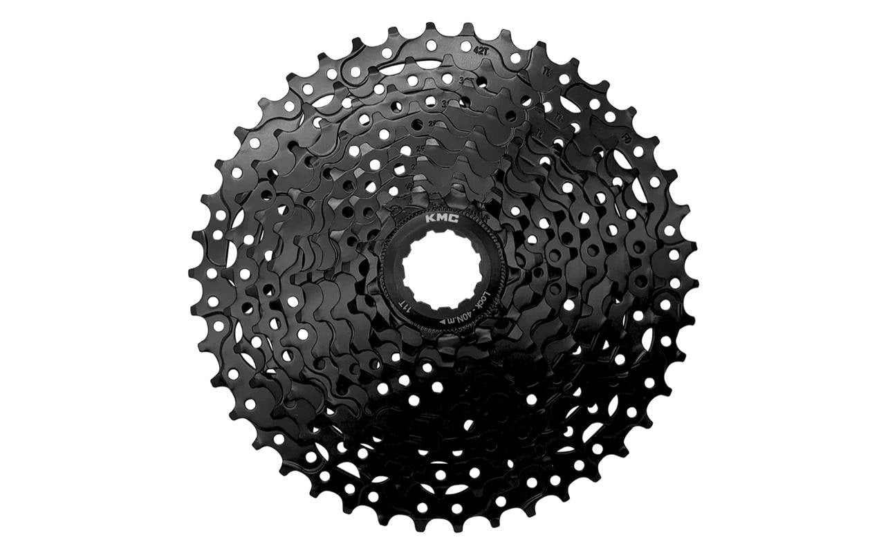KMC Kassette, 10-fach, 11-42 Velokassette, schwarz
