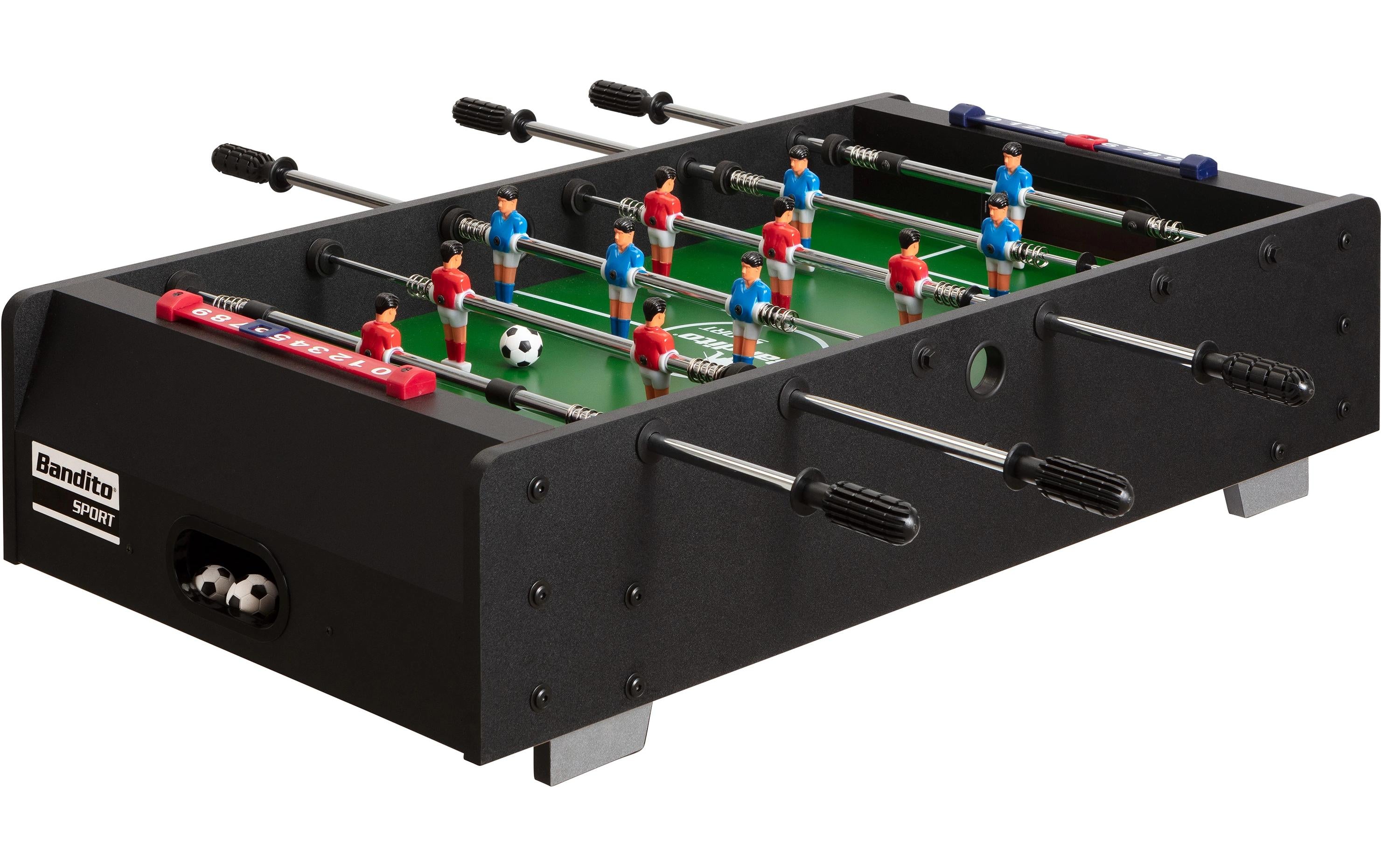 Bandito Mini-Kicker mit Teleskopstangen Tischaufleger 94x51x23 cm - schwarz