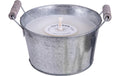 Wenzel Outdoorkerze Zinkschale 15x8.5 cm (DxH), Brenndauer 30h