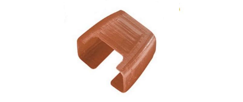 R&M Patchkabel Clips, 20er-Pack, braun Klipp Sicherheitsstufe 1 RJ45 Stecker IP20